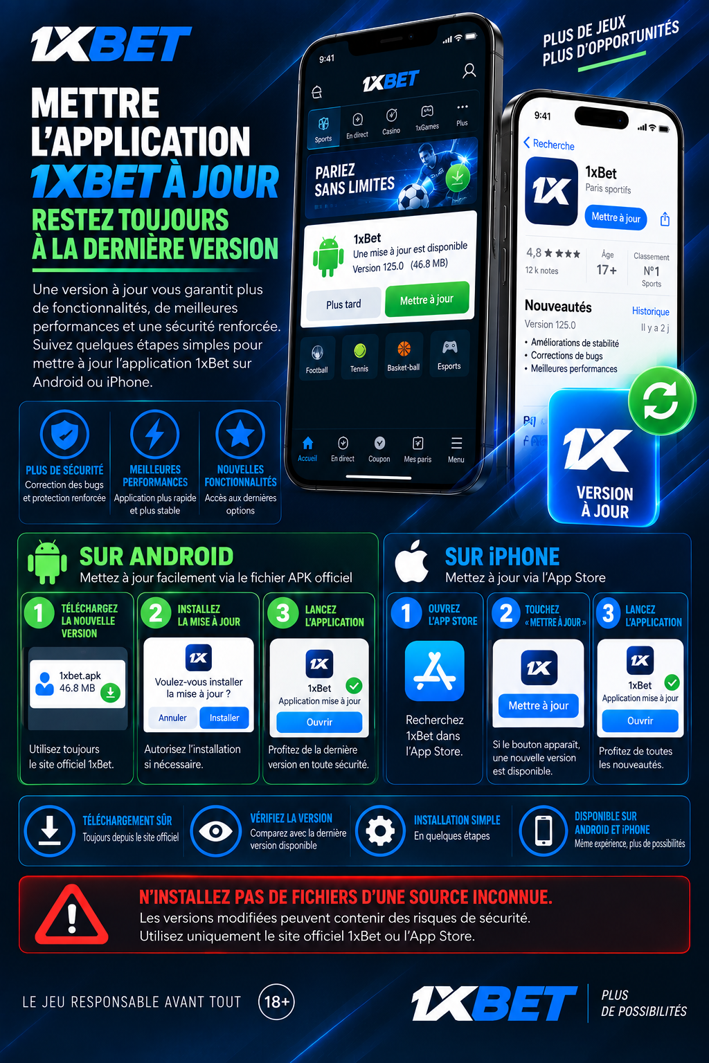 Mise à jour 1xBet APK